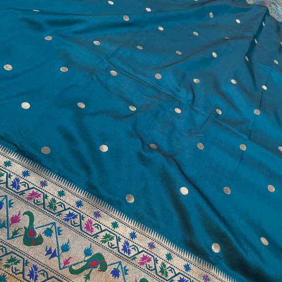 Paithani silk saree | Wedding saree | Party saree | - Picture 10 of 12